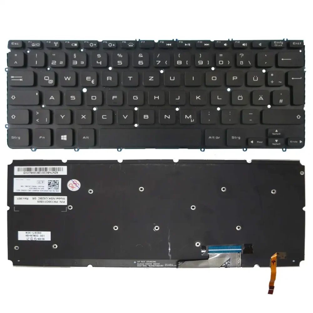Keyboard Dell XPS 14 L421x UK Black Without Frame & With Backlit - Image 3
