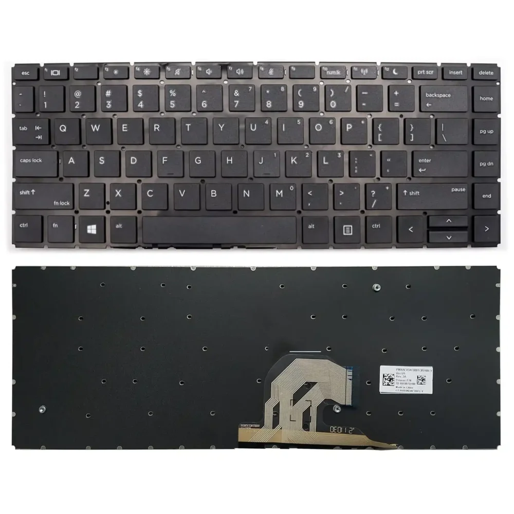 Keyboard HP ProBook 440 G7 US Black Without Frame & Backlit - Image 3
