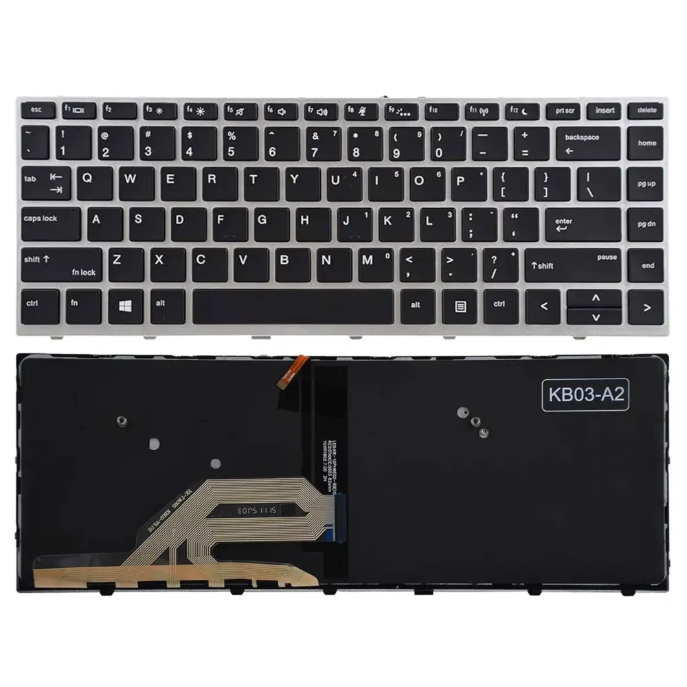Keyboard HP EliteBook 840 G5 US Black Frame With Backlit - Image 3