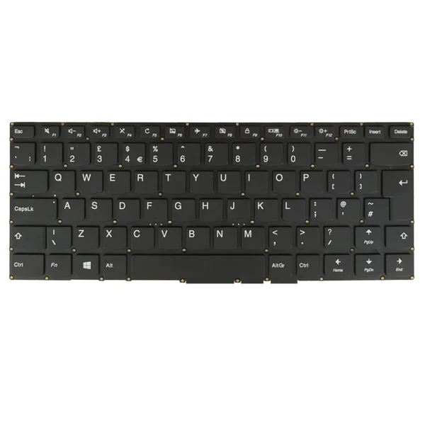 Keyboard Lenovo Yoga 510-14ISK UK Black Without Frame & With Backlit