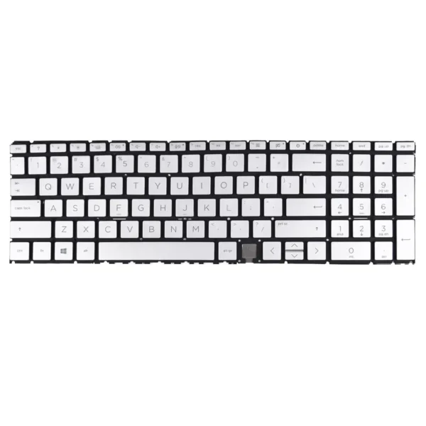 Keyboard HP Envy X360 15-ED US Silver Without Frame & With Finger Print