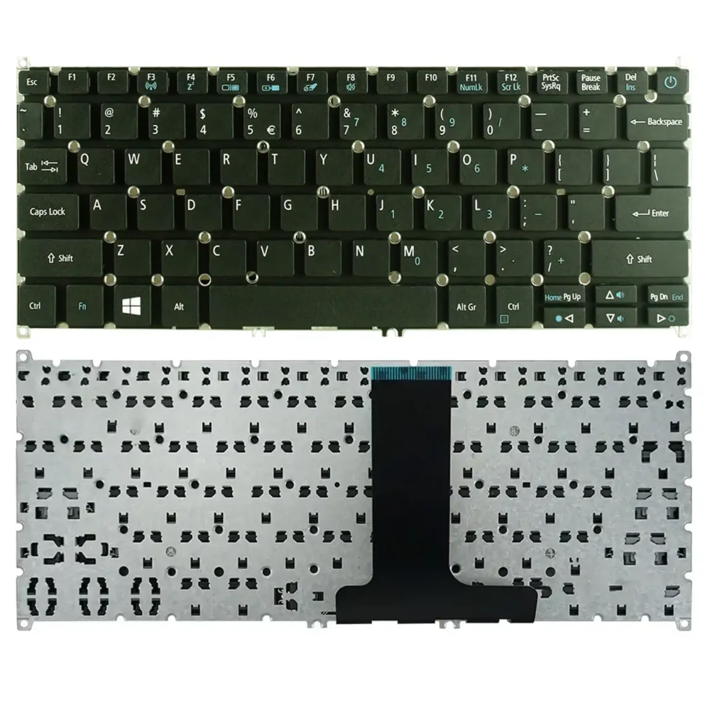 Keyboard Acer Aspire ES1-132 US Black Without Frame - Image 3