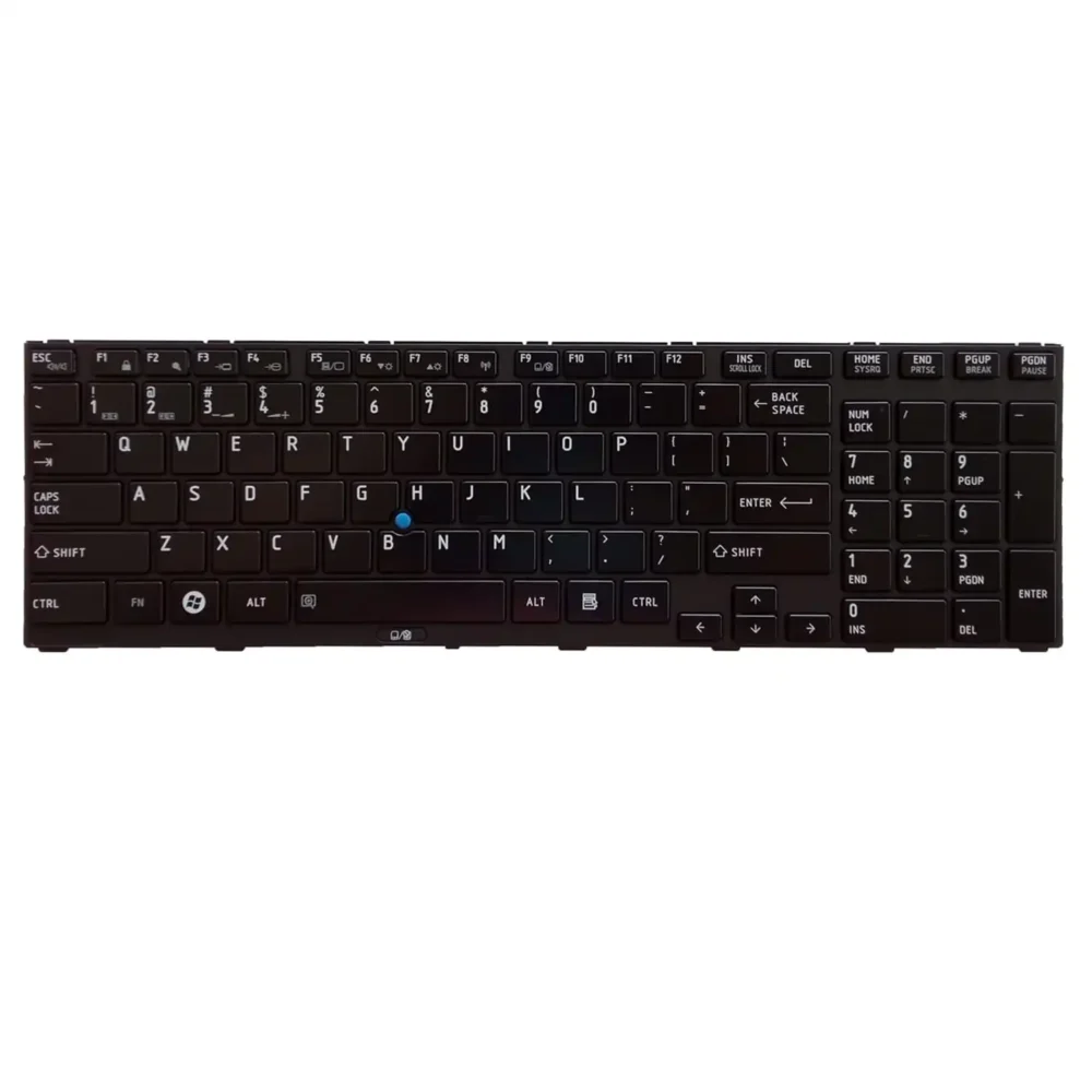 Keyboard Toshiba Tecra R950 US Black Frame With Pointer