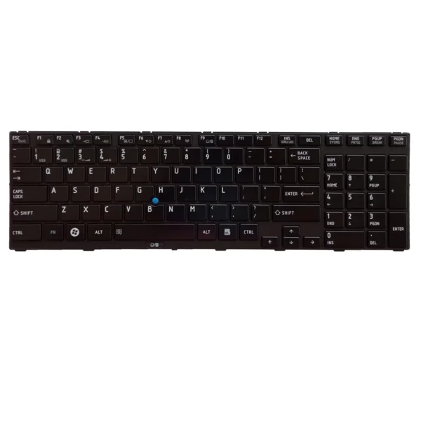 Keyboard Toshiba Tecra R950 US Black Frame With Pointer