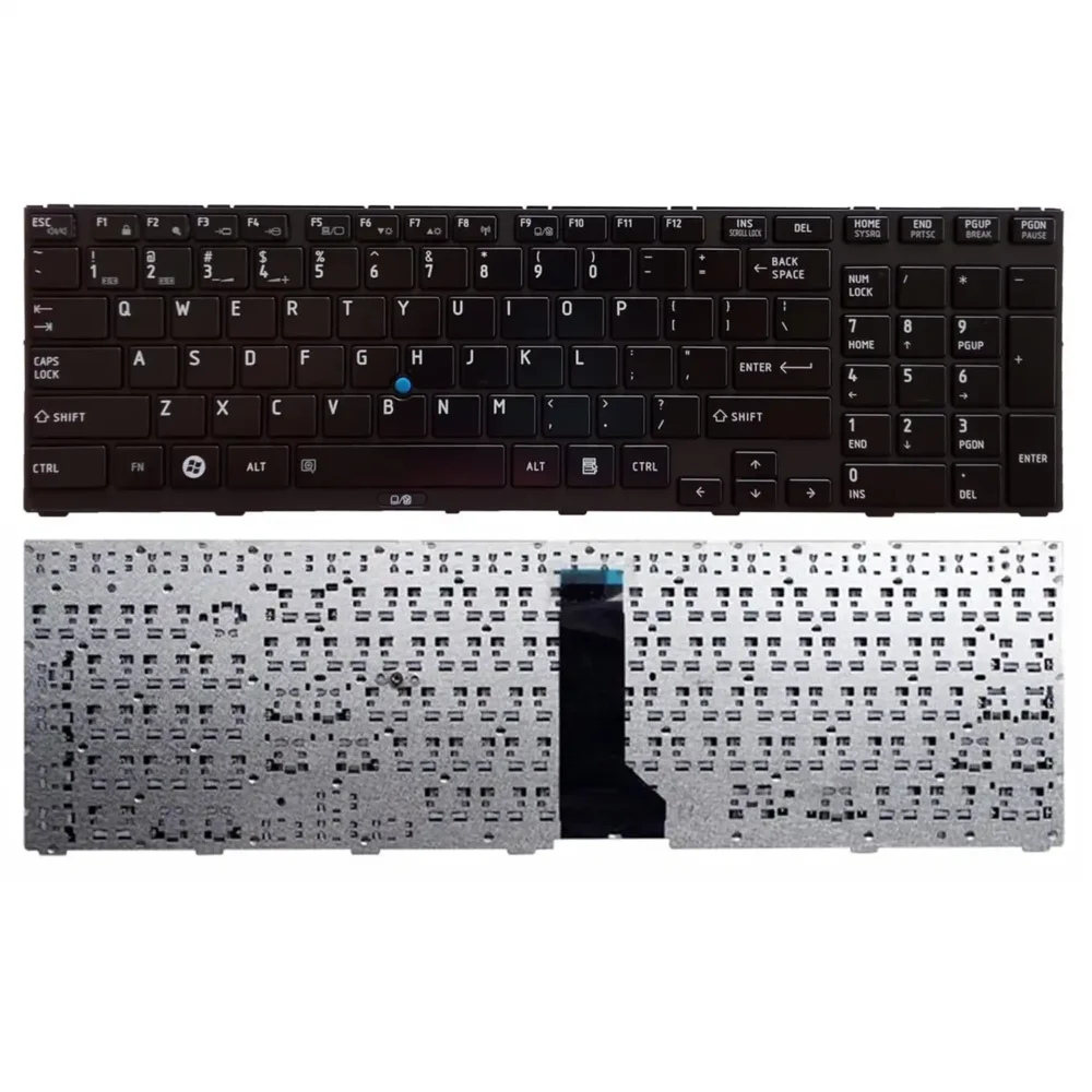 Keyboard Toshiba Tecra R950 US Black Frame With Pointer - Image 3
