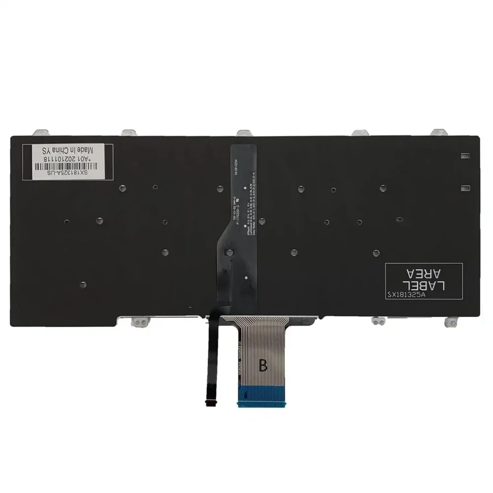 Keyboard Dell Latitude E7250 US Black Without Frame & With Backlit - Image 2