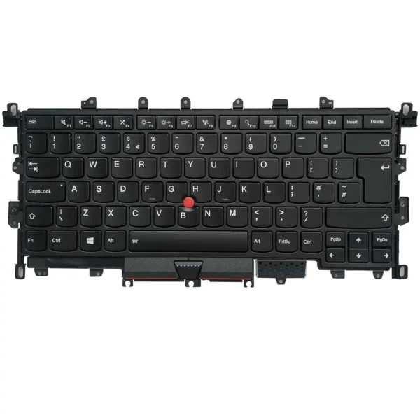 Keyboard Lenovo Yoga X1 2nd Gen UK Black Without Frame With Pointer & Backlit 2017