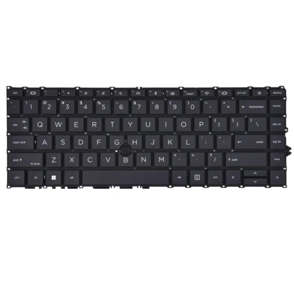 Keyboard HP EliteBook 840 G7 US Black Without Frame With Pointer & Backlit
