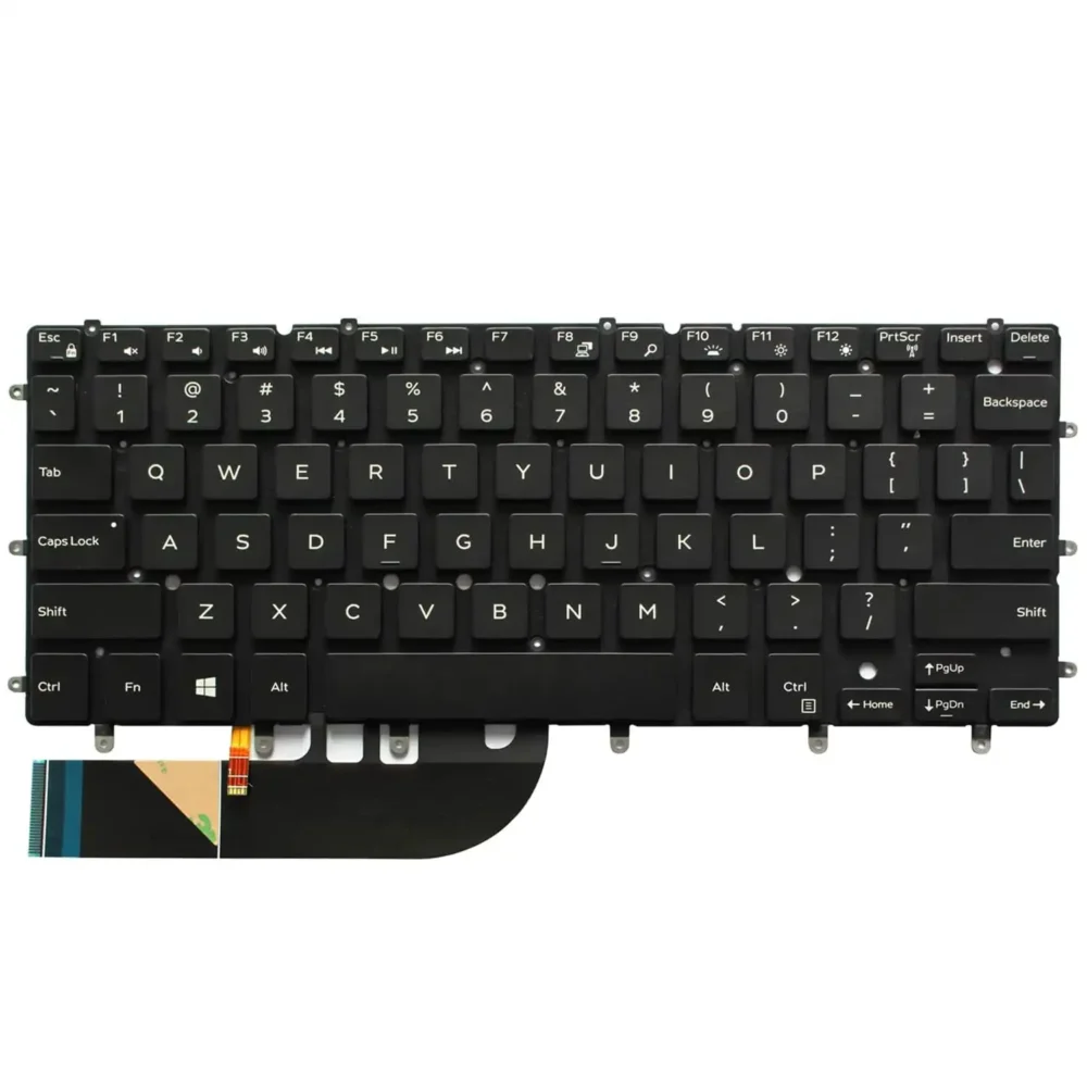 Keyboard Dell XPS 13 9350 US Black Without Frame & With Backlit