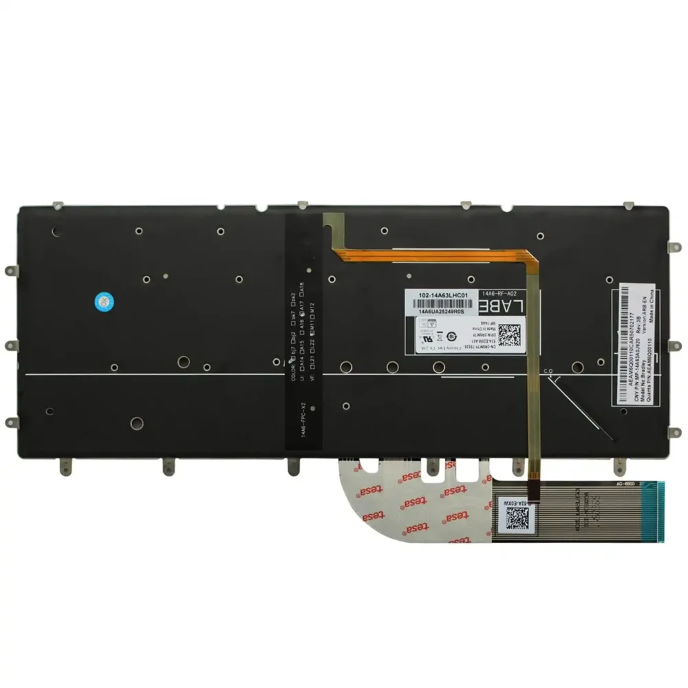 Keyboard Dell XPS 13 9350 US Black Without Frame & With Backlit - Image 2