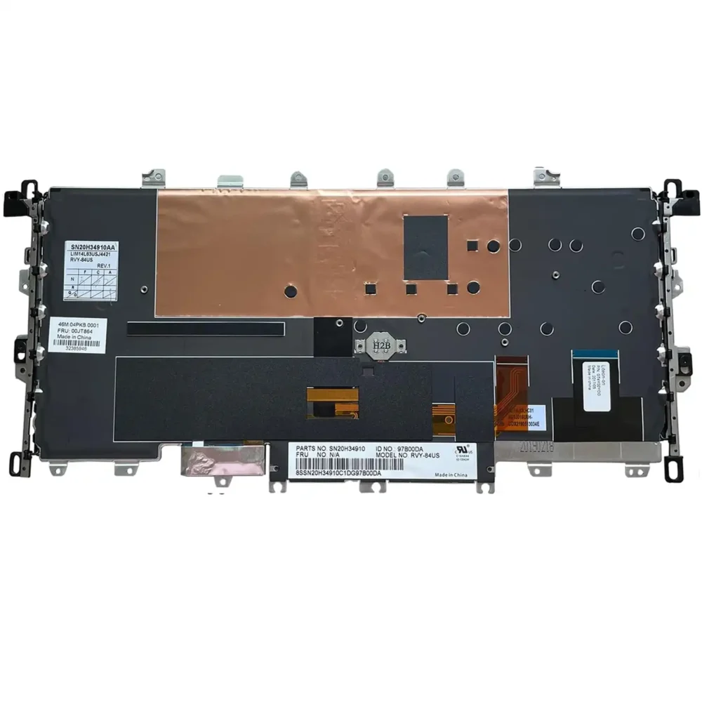 Keyboard Lenovo ThinkPad X1 Yoga Gen 1st US Black Without Frame With Pointer & Backlit - Image 2