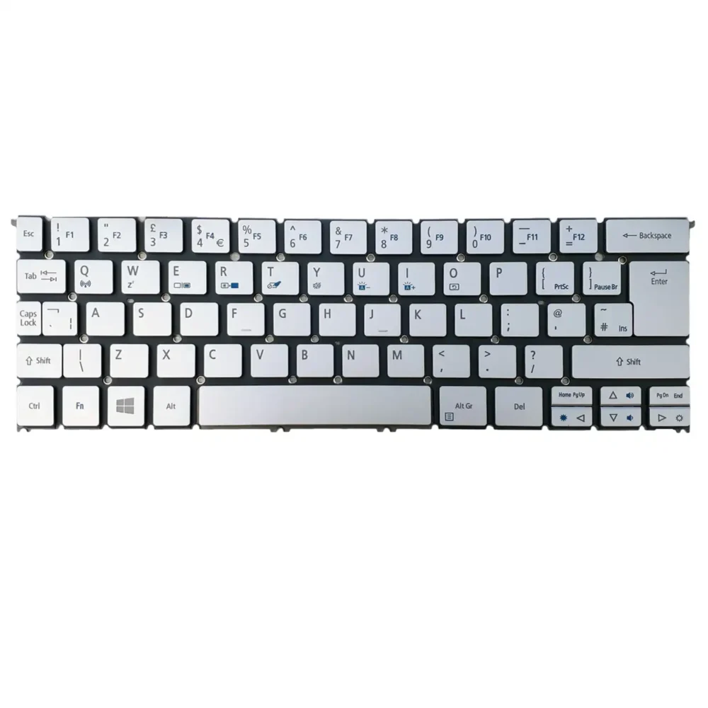 Keyboard Acer Aspire S7-391 UK Silver Without Frame