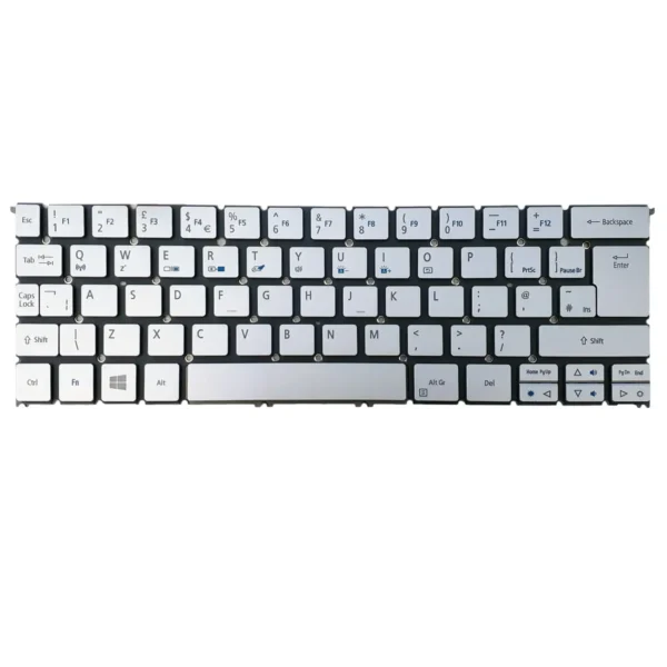 Keyboard Acer Aspire S7-391 UK Silver Without Frame