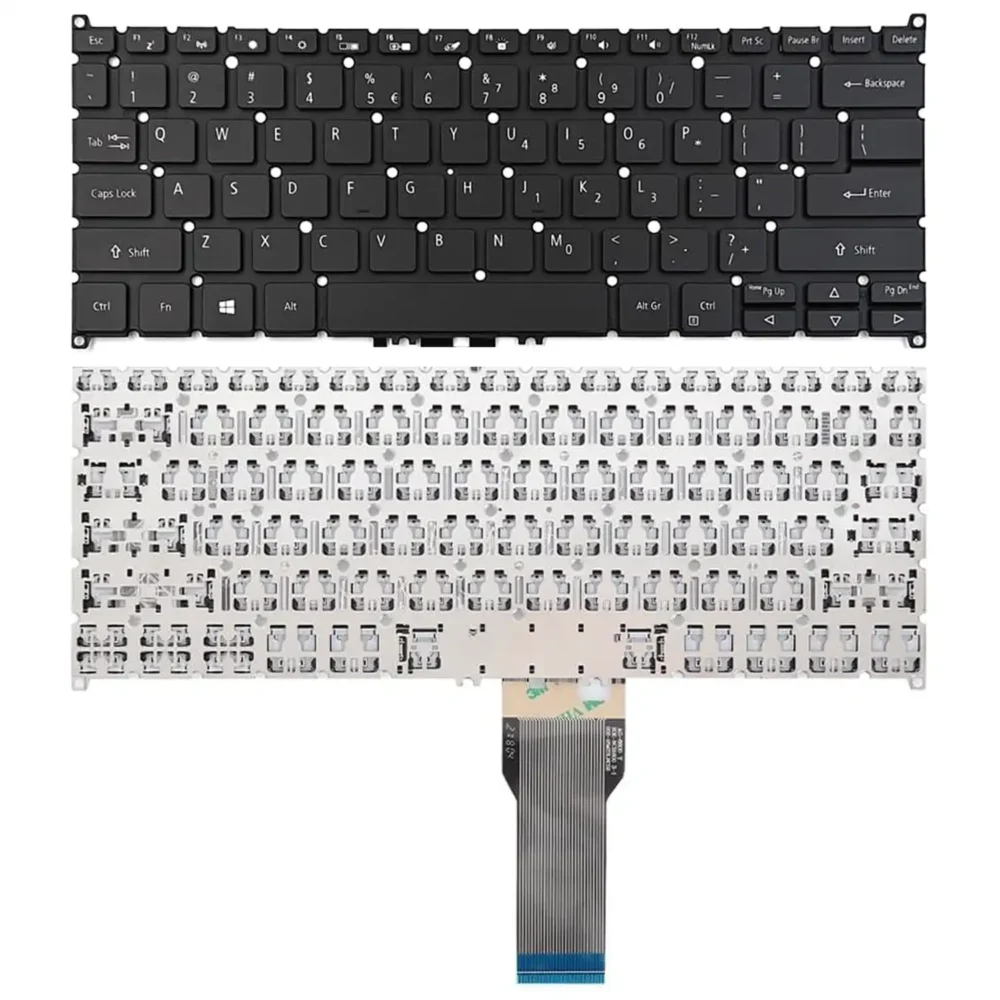 Keyboard Acer 5 Spin SP513-52N US Black Without Frame - Image 3