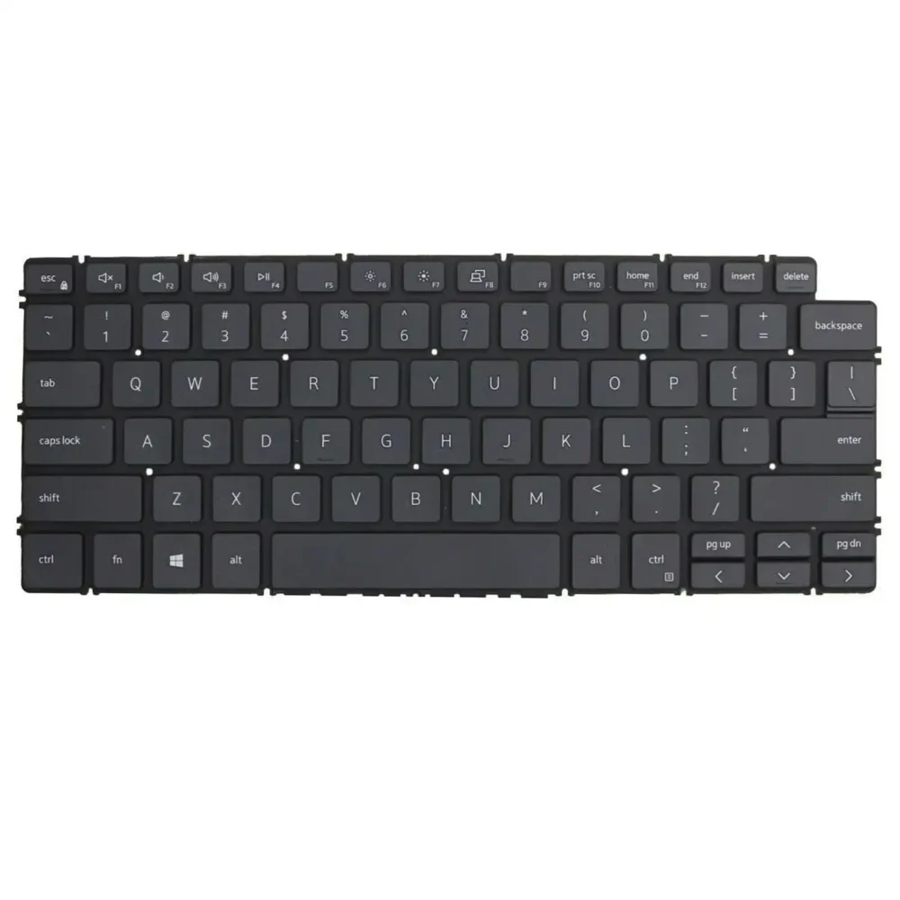 Keyboard Dell Inspiron 13 7391 US Black Without Frame & Backlit