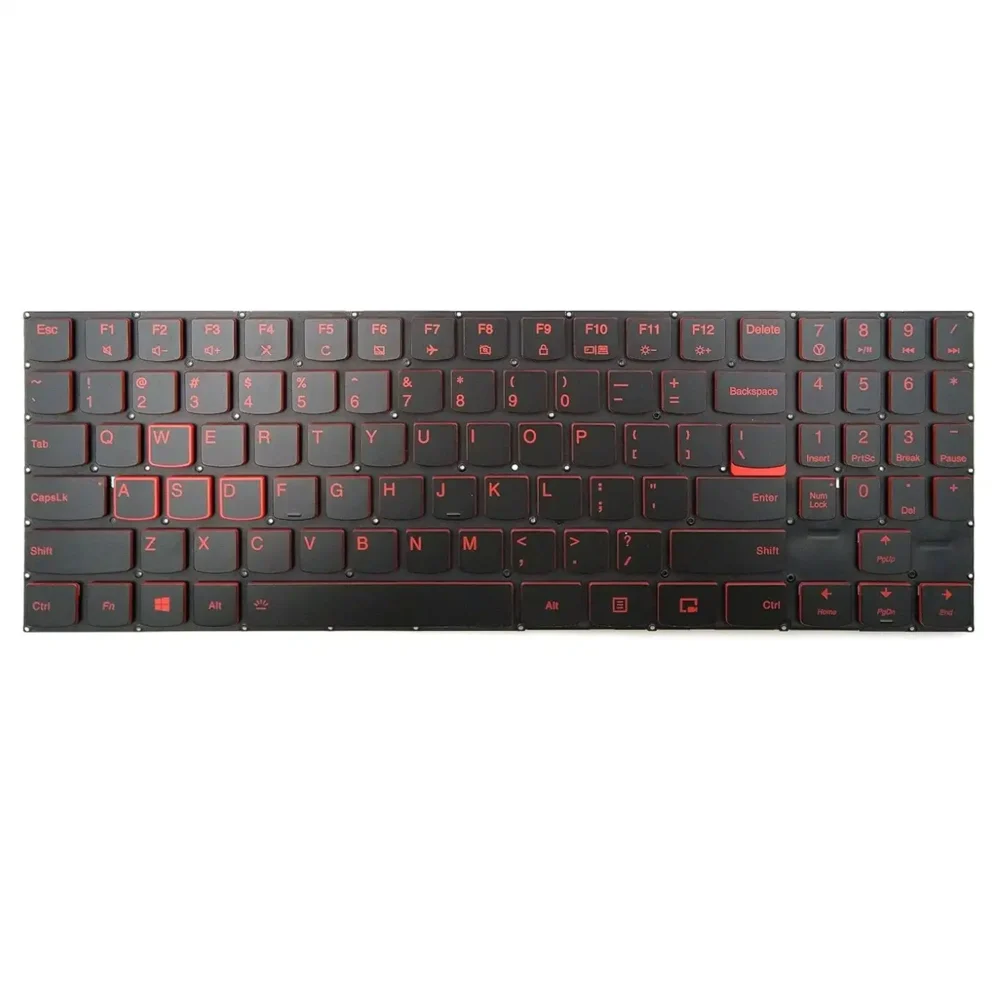Keyboard  Lenovo Legion Y530-15ICH US Red Without Frame & With Backlit