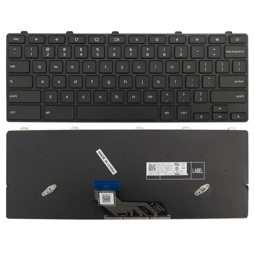 Keyboard Dell Chromebook 11 3380 US Black Frame - Image 3