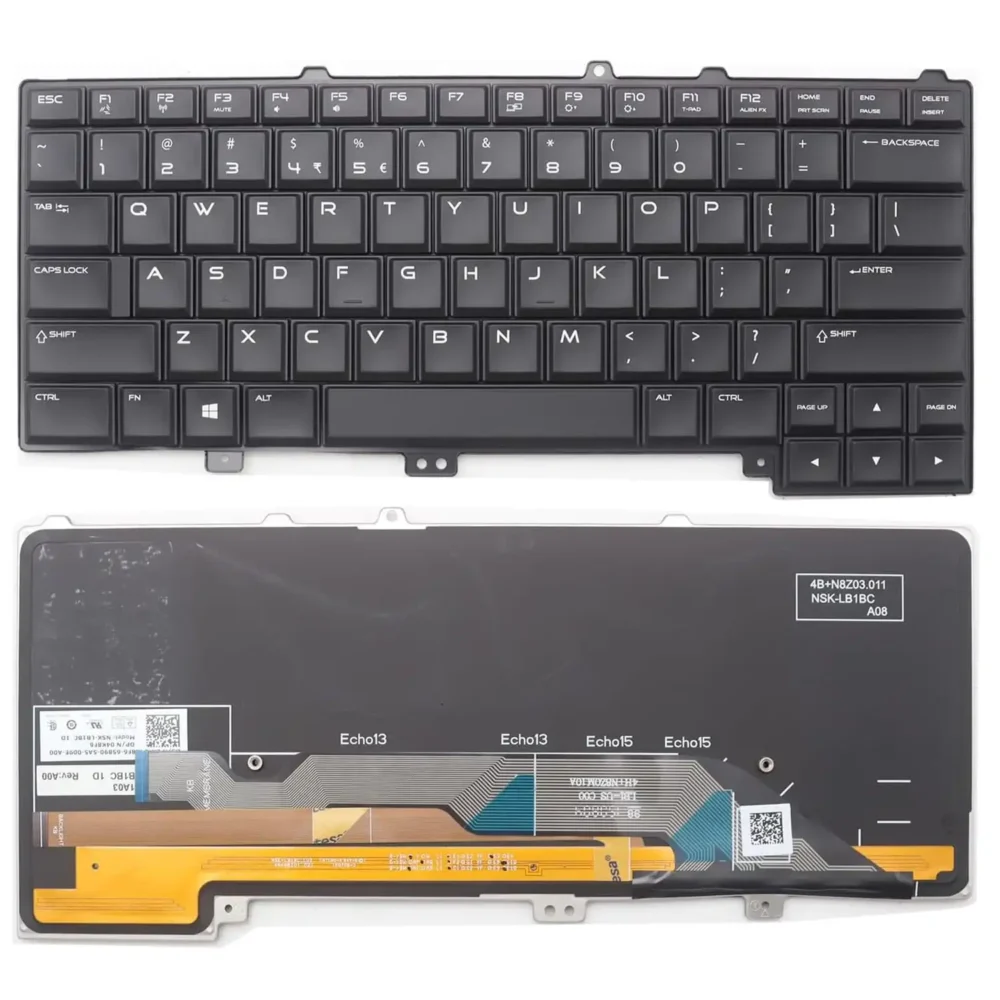 Keyboard Dell Alienware 13 R2 US Black With Backlit - Image 3
