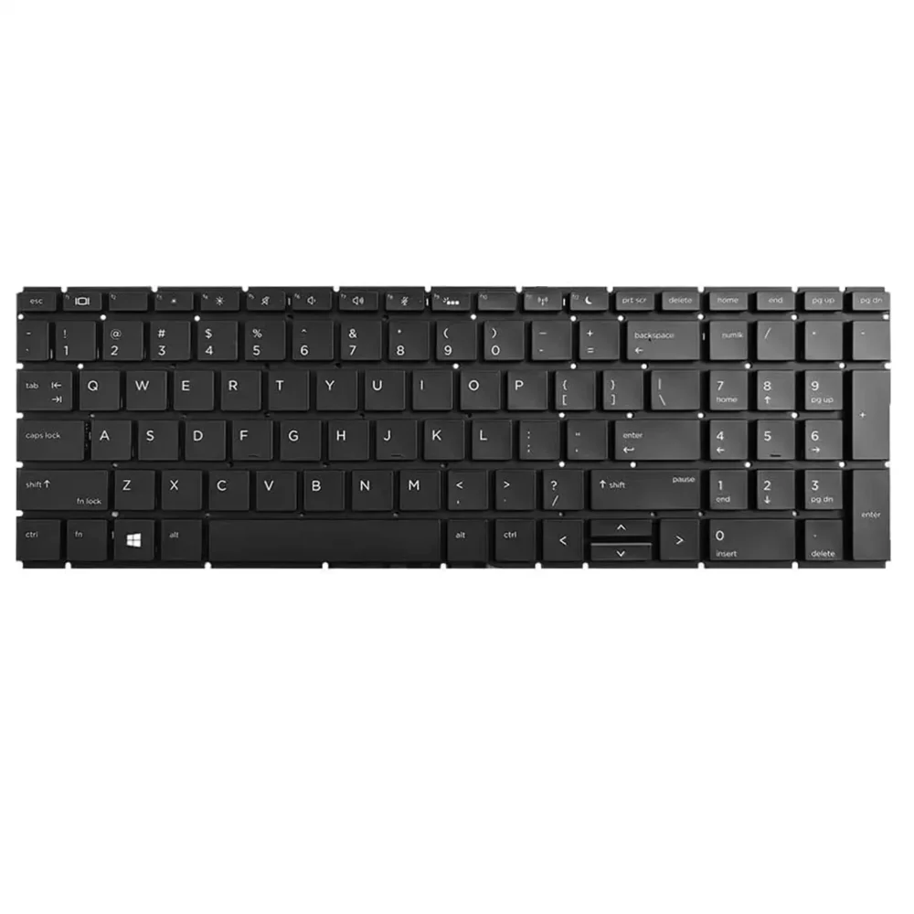 Keyboard HP ProBook 450 G6 US Black Without Frame & With Backlit