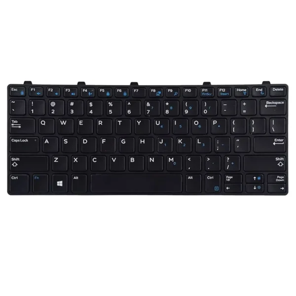 Keyboard Dell Latitude 3180 US Black Without Frame & Backlit