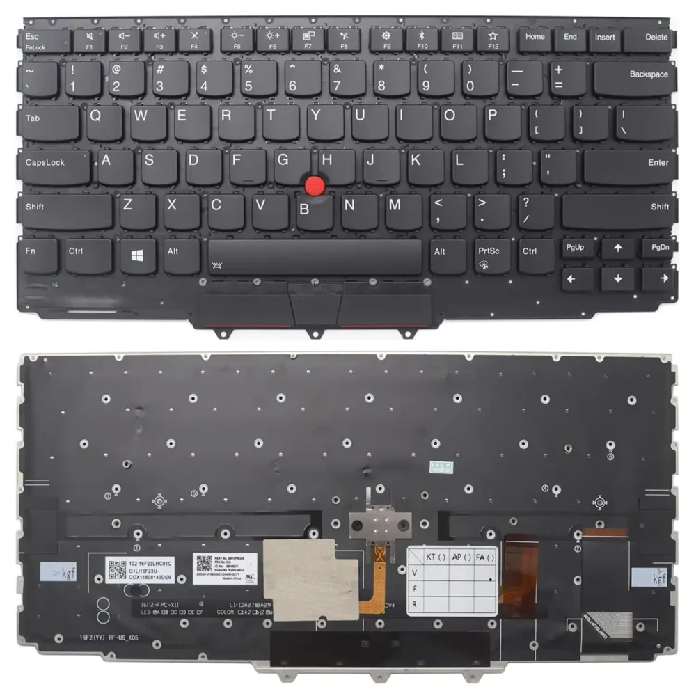 Keyboard Lenovo ThinkPad X1 Yoga 2nd Gen US Black Without Frame With Pointer & Backlit - Image 3