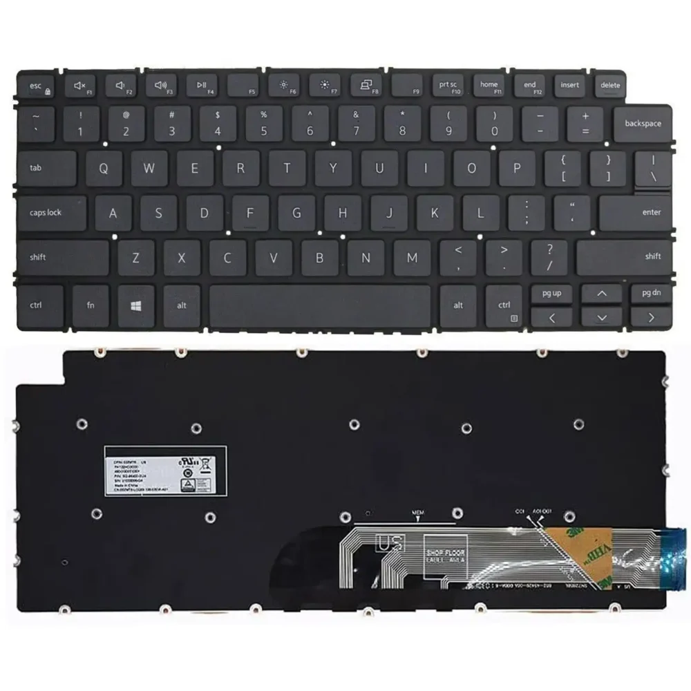 Keyboard Dell Inspiron 13 7391 US Grey Without Frame & Backlit - Image 3
