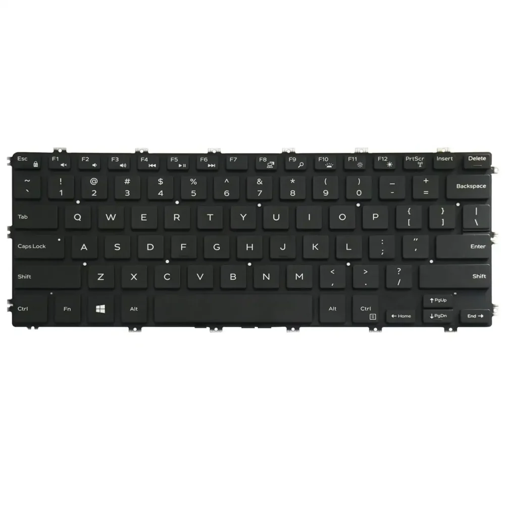 Keyboard Dell Inspiron 5480 US Black Without Frame & With Backlit