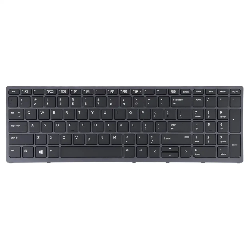 Keyboard HP Zbook 15 G3 US Black Frame Without Pointer & With Backlit