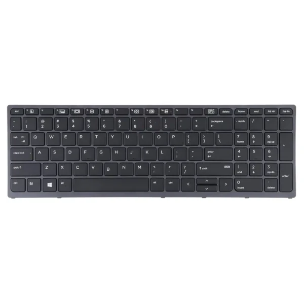 Keyboard HP Zbook 15 G3 US Black Frame Without Pointer & With Backlit