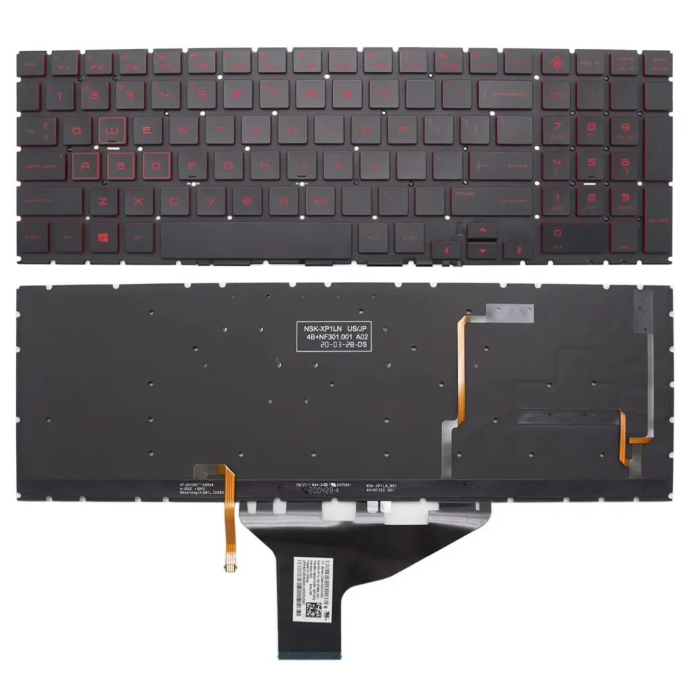 Keyboard HP OMEN 15-DC US Red Without Frame & With Backlit - Image 3