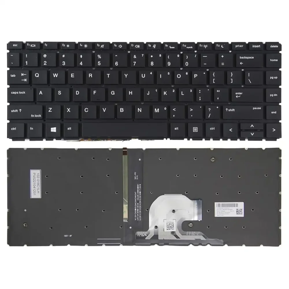 Keyboard HP ProBook 440 G7 US Black Without Frame & With Backlit - Image 3