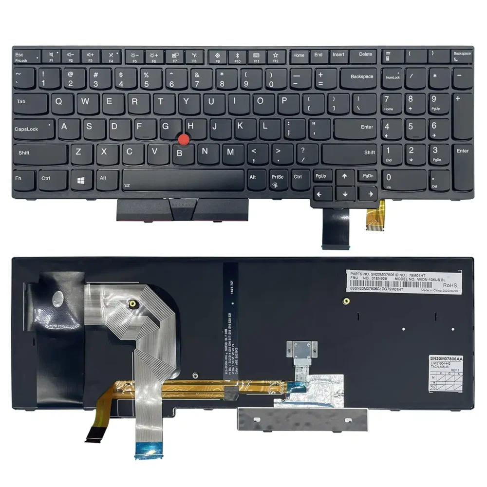 Keyboard Lenovo ThinkPad T570 US Black Frame With Pointer - Image 3