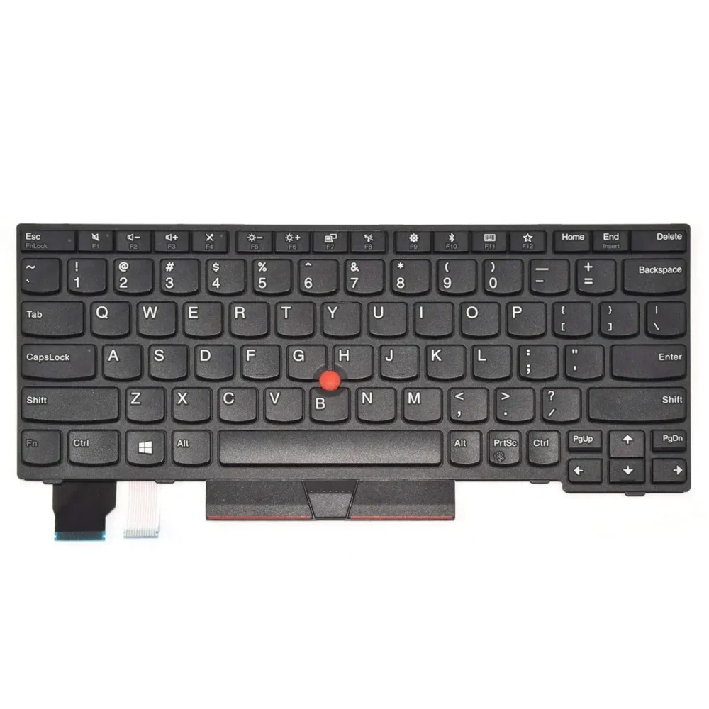 Keyboard Lenovo ThinkPad X390 Yoga US Black Without Frame With Pointer & Backlit