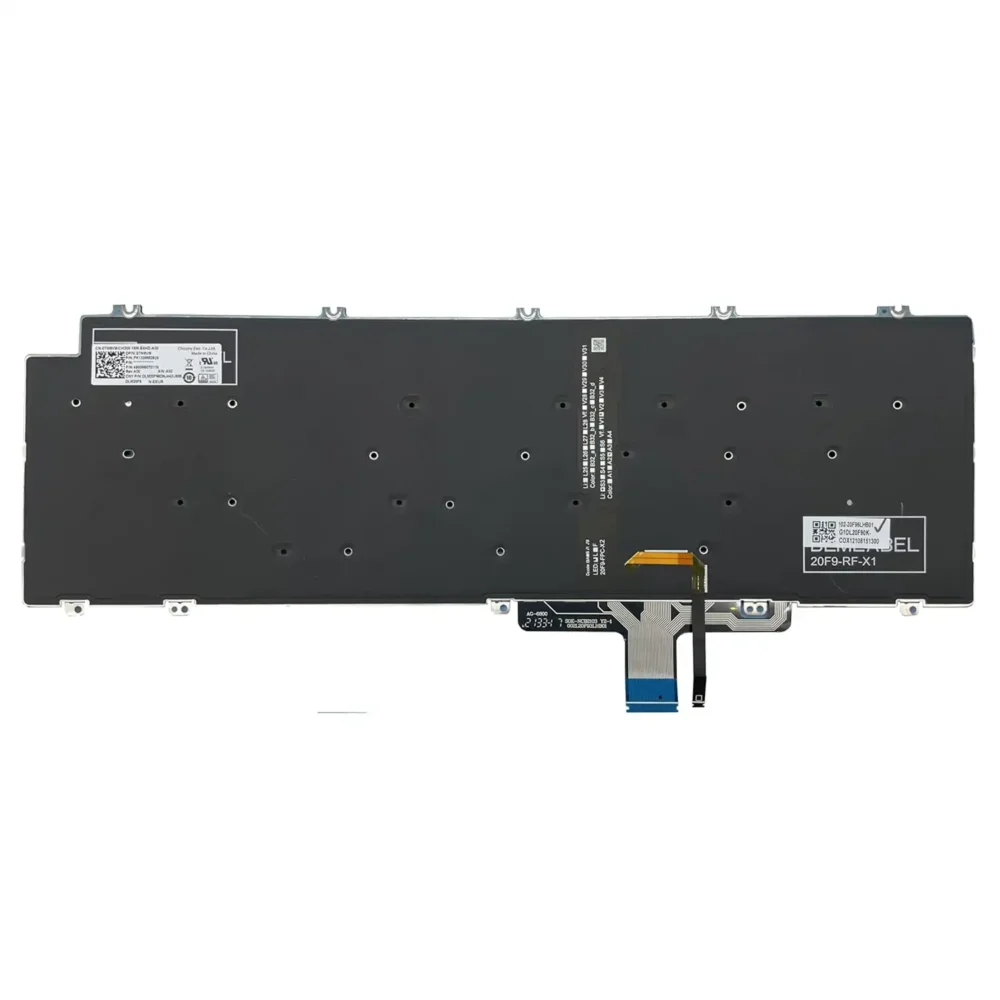 Keyboard Dell Latitude 5520 US Black Without Frame & With Backlit - Image 2