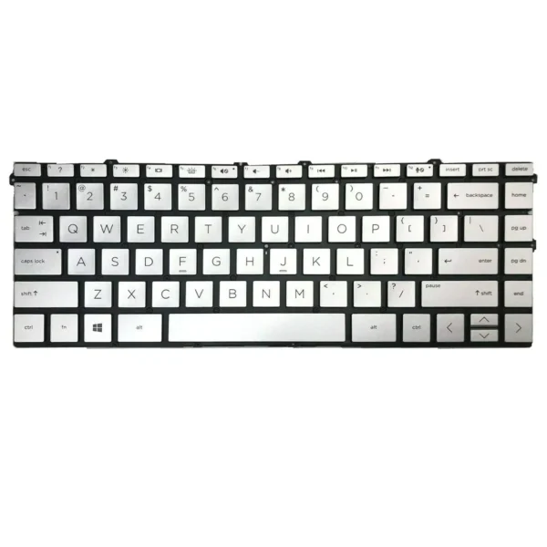 Keyboard HP Spectre x360 13-AW US Silver Without Frame & With Backlit