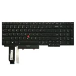 Keyboard Lenovo ThinkPad E15 2nd Gen US Black Without Frame With Pointer & Backlit