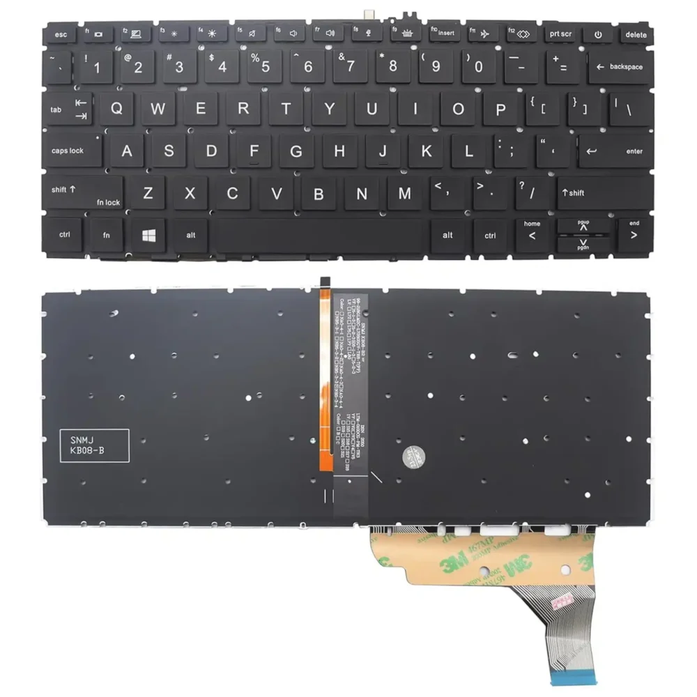 Keyboard HP EliteBook 830 G7 US Black Without Frame & Backlit - Image 3
