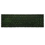 Keyboard HP Pavilion Gaming 16-A US Black Without Frame & With Green Backlit