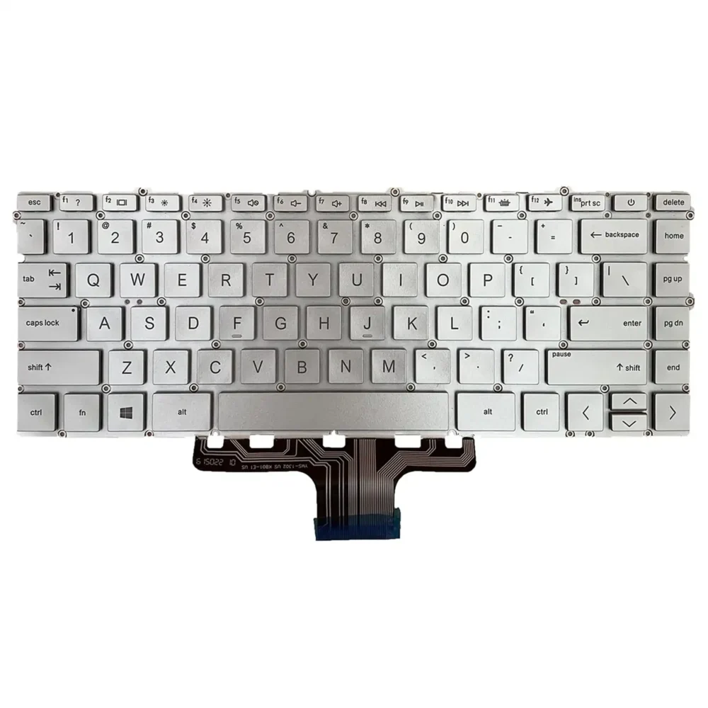 Keyboard HP Pavilion x360 14-DW US Silver Without Frame With Backlit