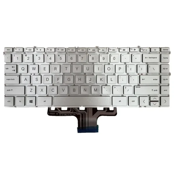 Keyboard HP Pavilion x360 14-DW US Silver Without Frame With Backlit