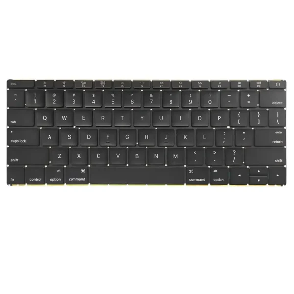 Keyboard Apple MacBook A1534 US Black Early 2016 Without Frame & Backlit