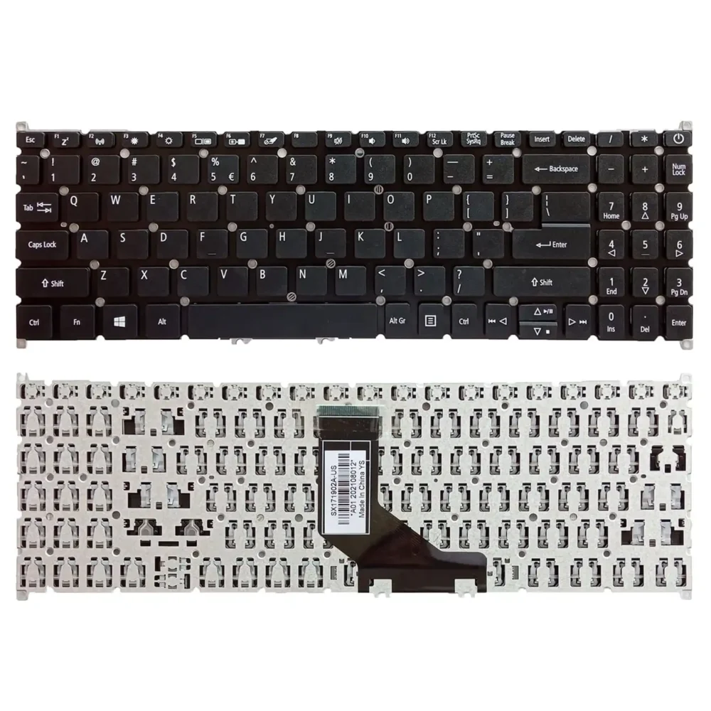 Keyboard Acer Aspire 3 A315-34 US Black Without Frame - Image 3