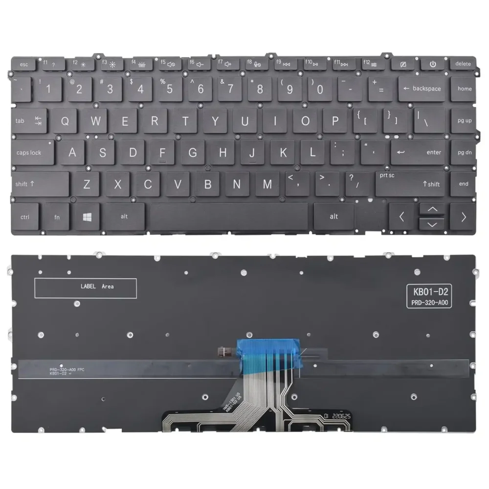 Keyboard HP Envy X360 15-EU US Brown Without Frame & With Backlit - Image 3