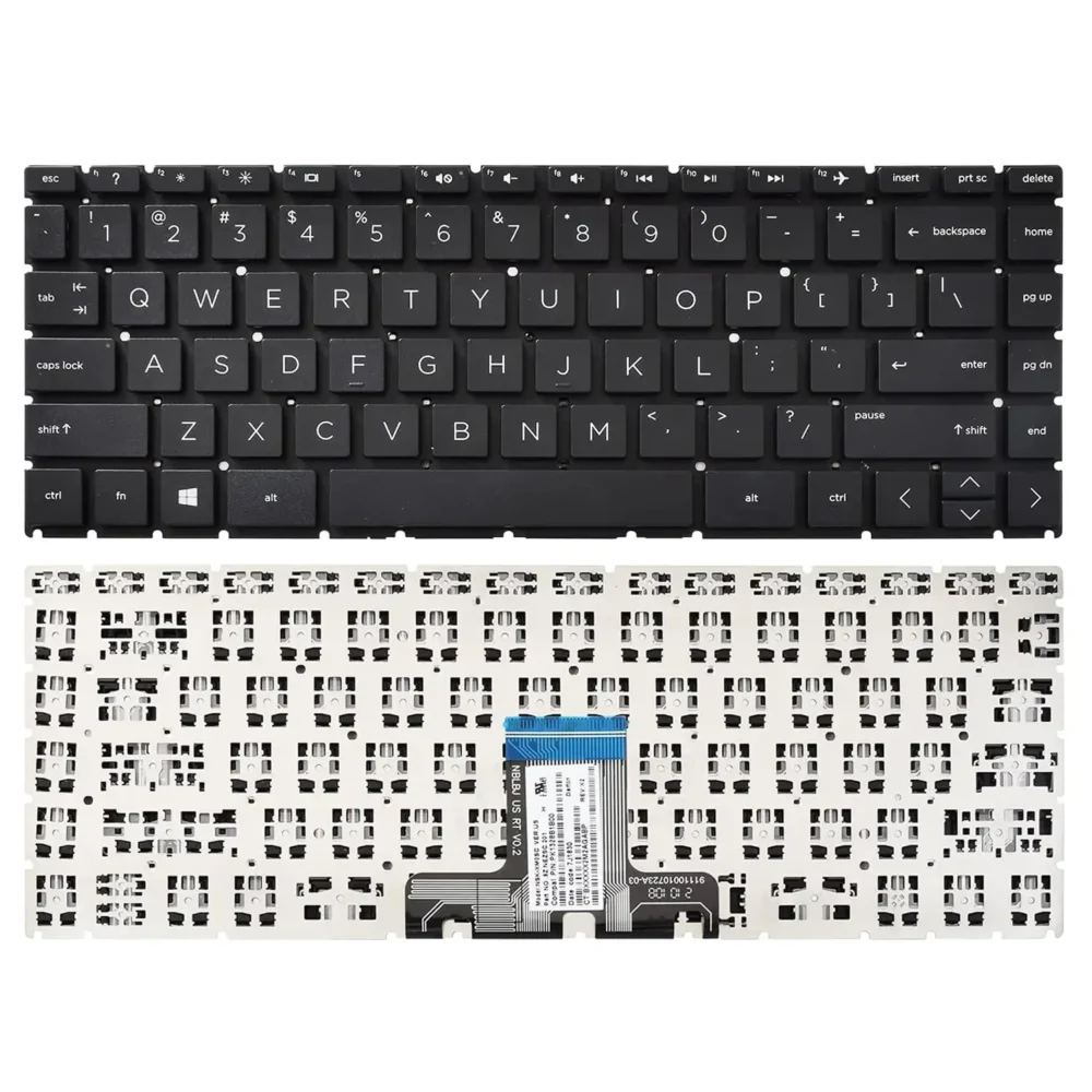 Keyboard HP 14-DK US Black Without Frame & Backlit - Image 3