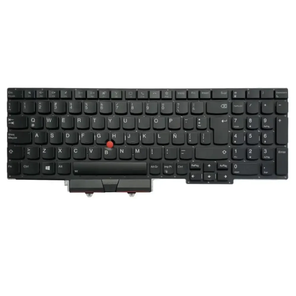 Keyboard Lenovo ThinkPad E15 2nd Gen UK Black Without Frame With Pointer & Backlit