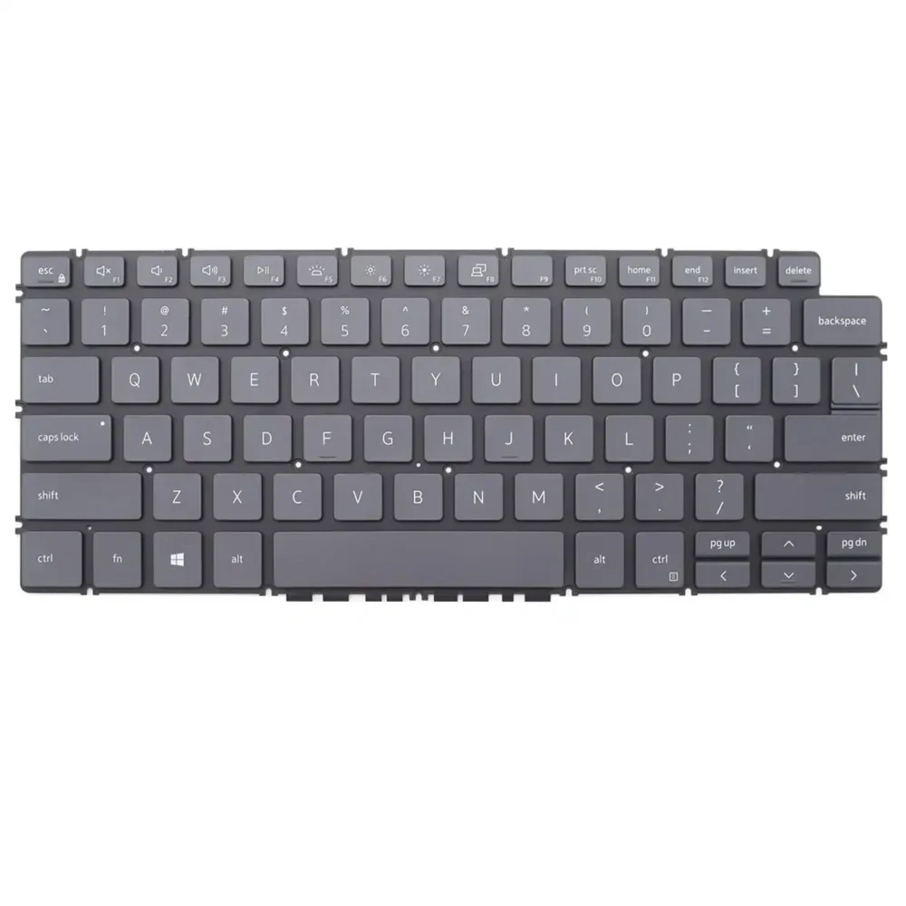 Keyboard Dell Inspiron 13 7391 US Gray Without Frame & With Backlit
