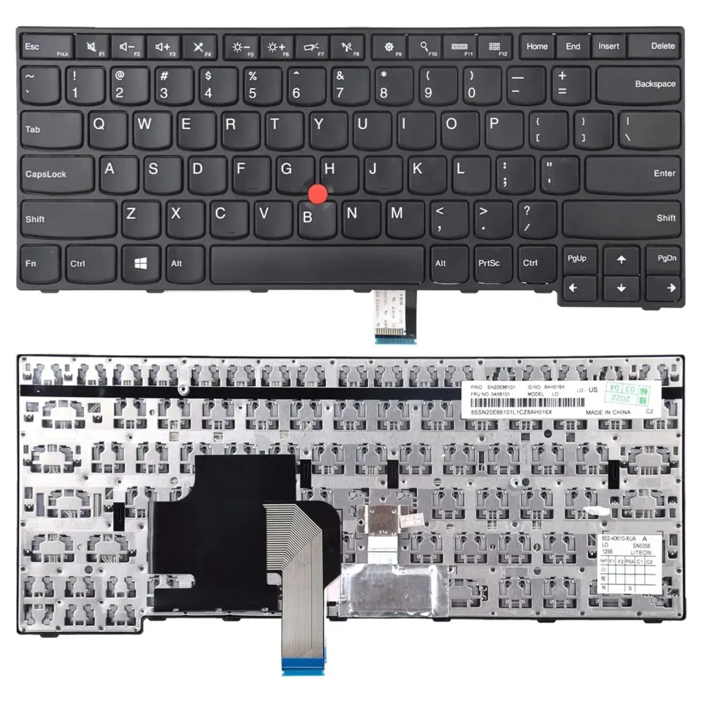 Keyboard Lenovo ThinkPad E450 US Black Frame With Pointer - Image 3