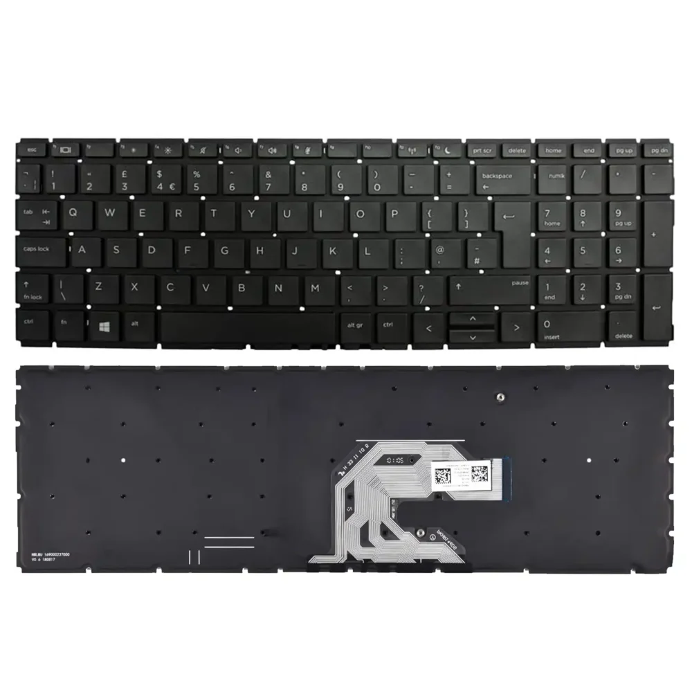 Keyboard HP ProBook 450 G6 UK Black Without Frame & Backlit - Image 3