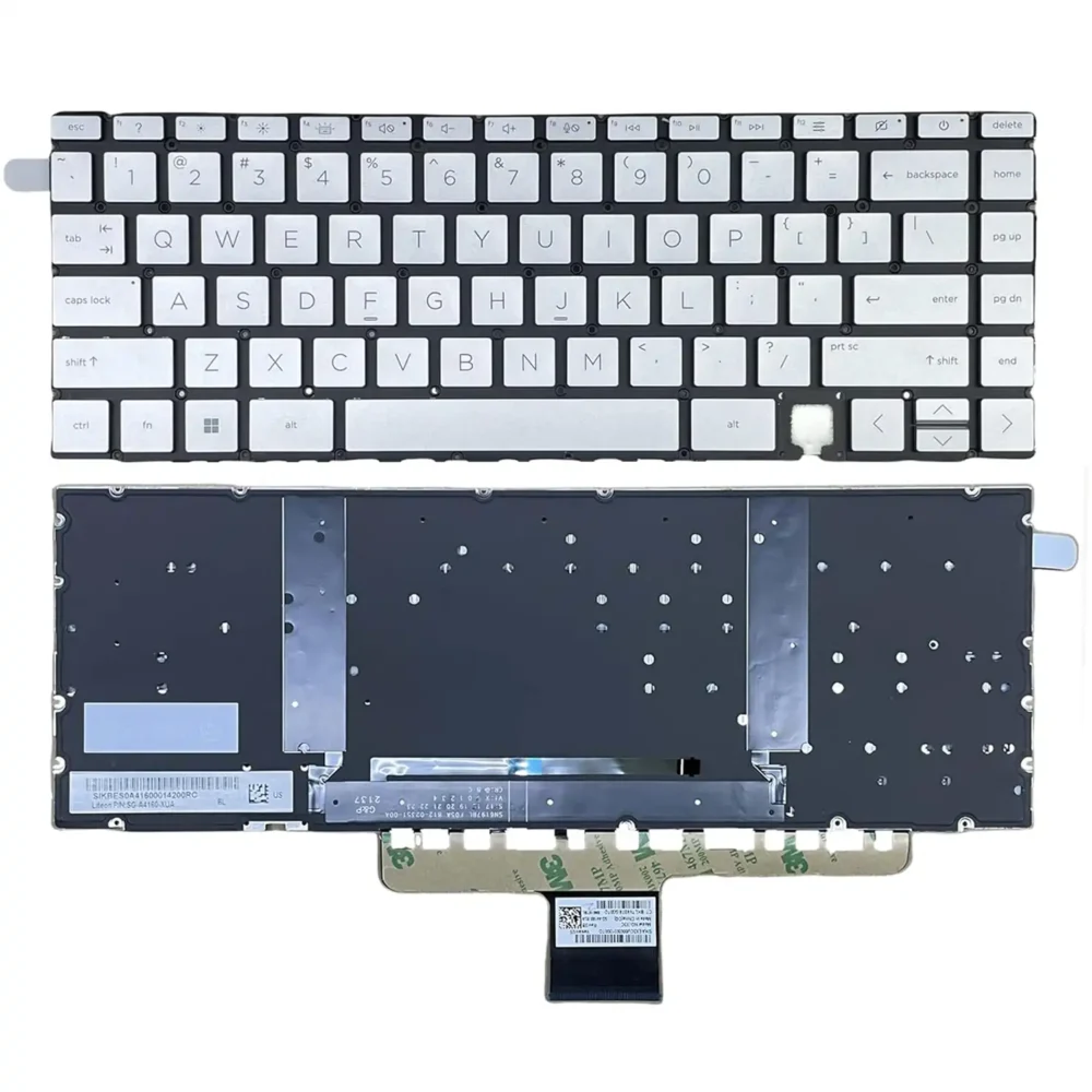 Keyboard HP Spectre x360 14-EA US Silver Without Frame & With Backlit - Image 3