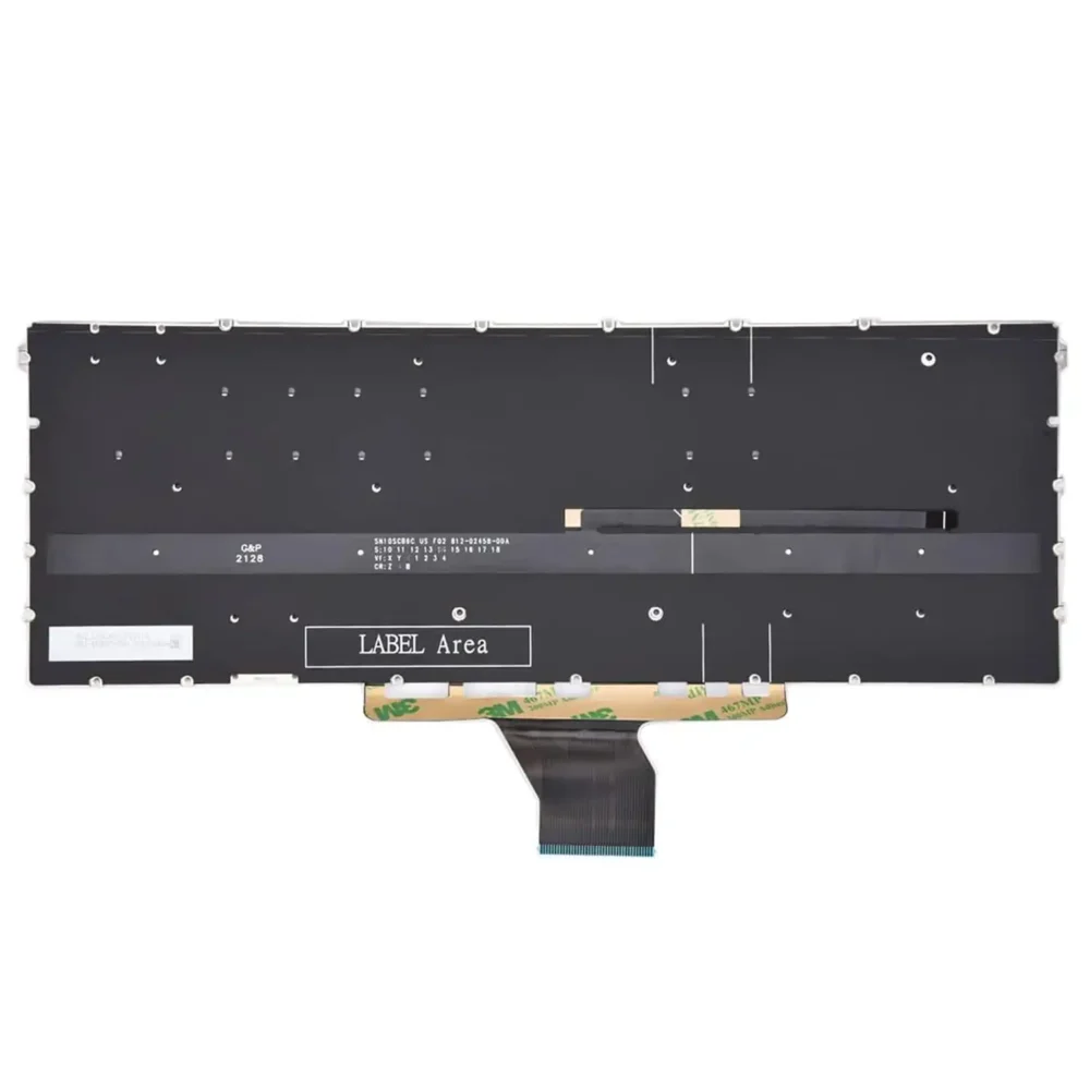 Keyboard HP Envy X360 15-EU US Brownish Black Without Frame & With Backlit - Image 2